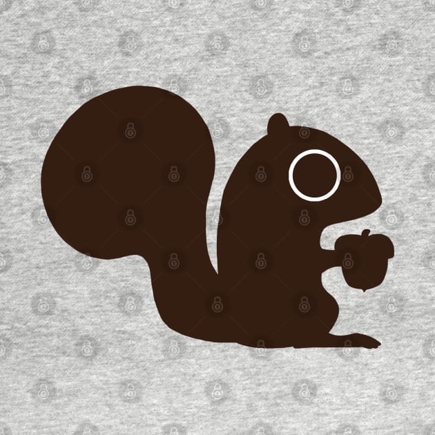 Cute Squirrel with Nut | Woodland Wildlife by Coffee Squirrel